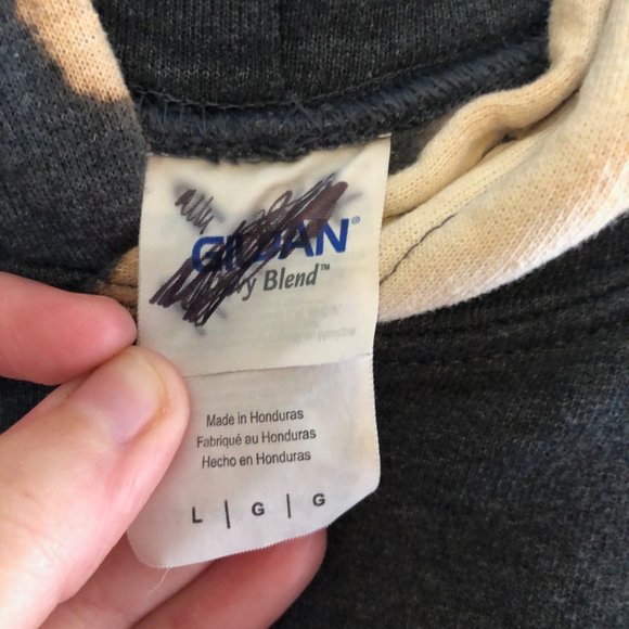 HOME DEPOT BLEACH DYED GREY HOODIE RARE UNIQUE - Picture 5 of 6
